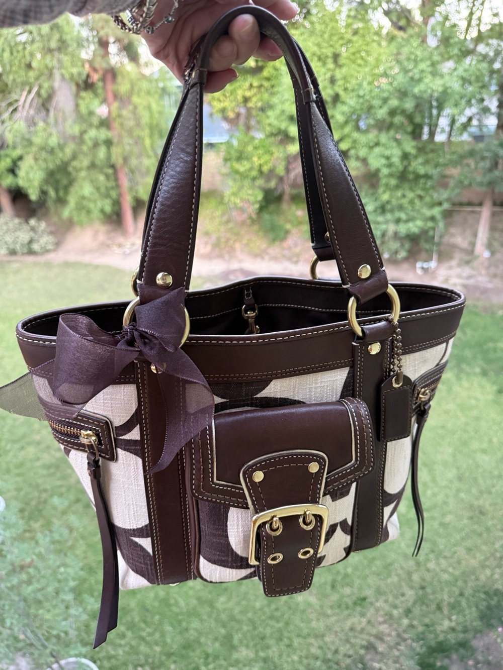 Coach 65th Anniversary Legacy Collection Giant Optic Signature Tote (Style #7551